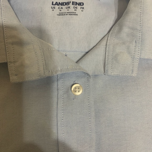 🌱 Lands End Long Sleeve Blouse | Adapted Magnet/Velcro Closure | Size 10 - Picture 9 of 10